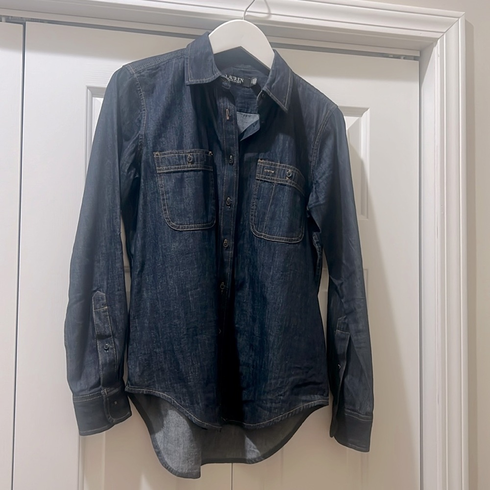 Ladies Ralph Lauren denim blouse